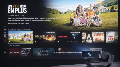 Putrims S36 mini projecteur Full HD avec Netflix, Disney+ et applications intégrées